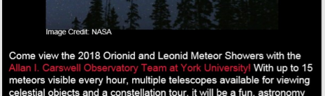 meteor party info poster