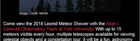 Meteor Party info poster